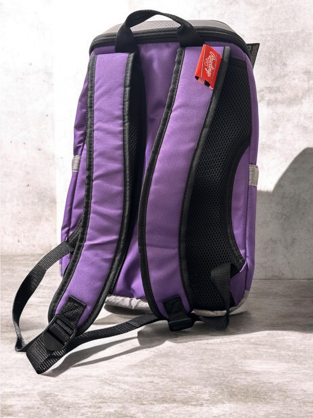 Rawlings Purple and Gray Minnesota Vikings Backpack with Team Logo - Picture 3 of 6